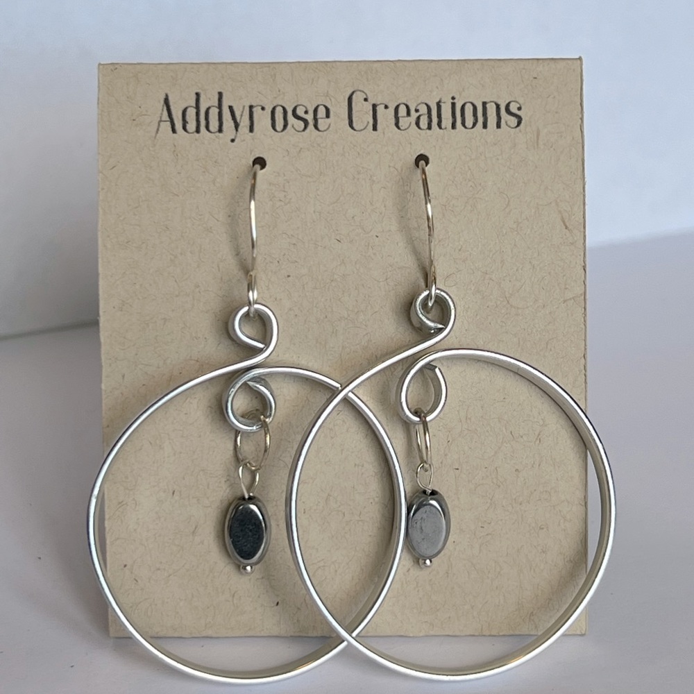 Silver hoops